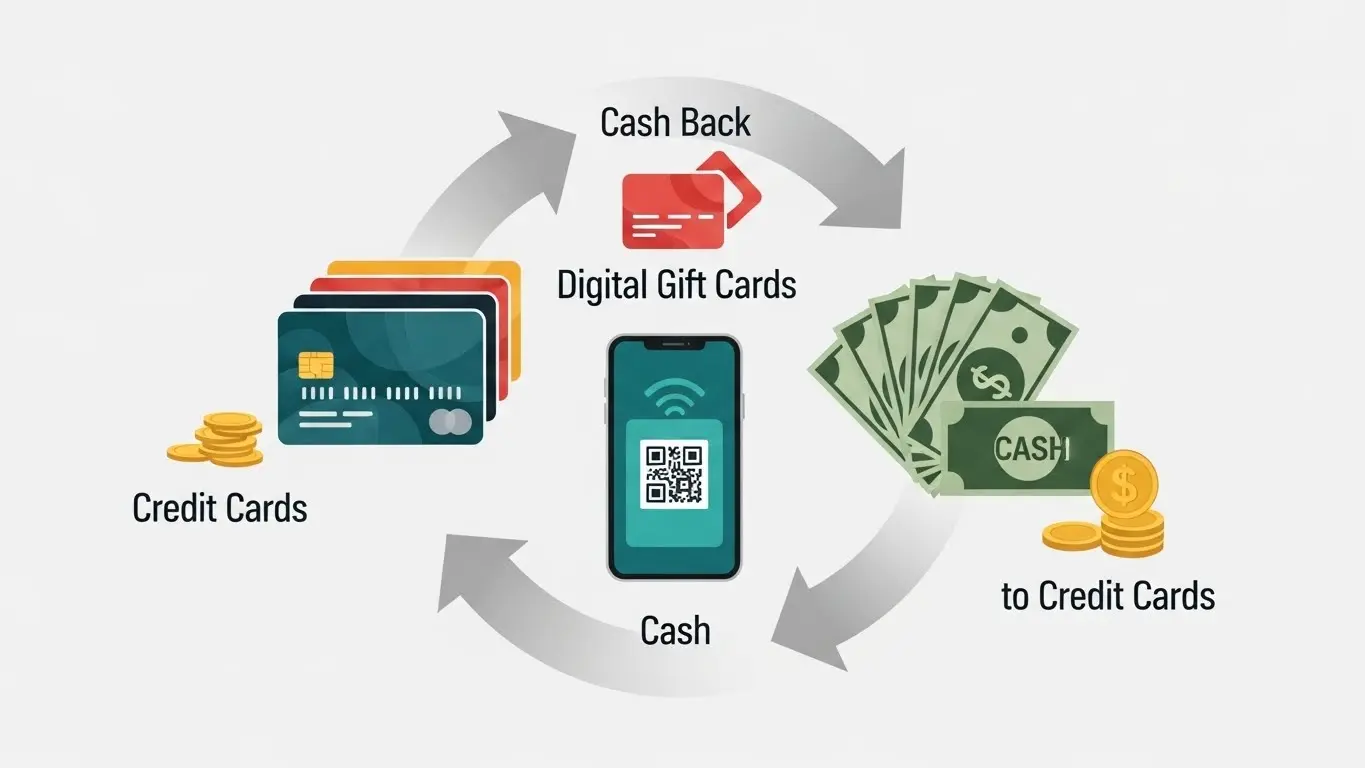 신용카드 잔여 한도 현금화 안전한 이용 방법을 설명하는 가이드 이미지