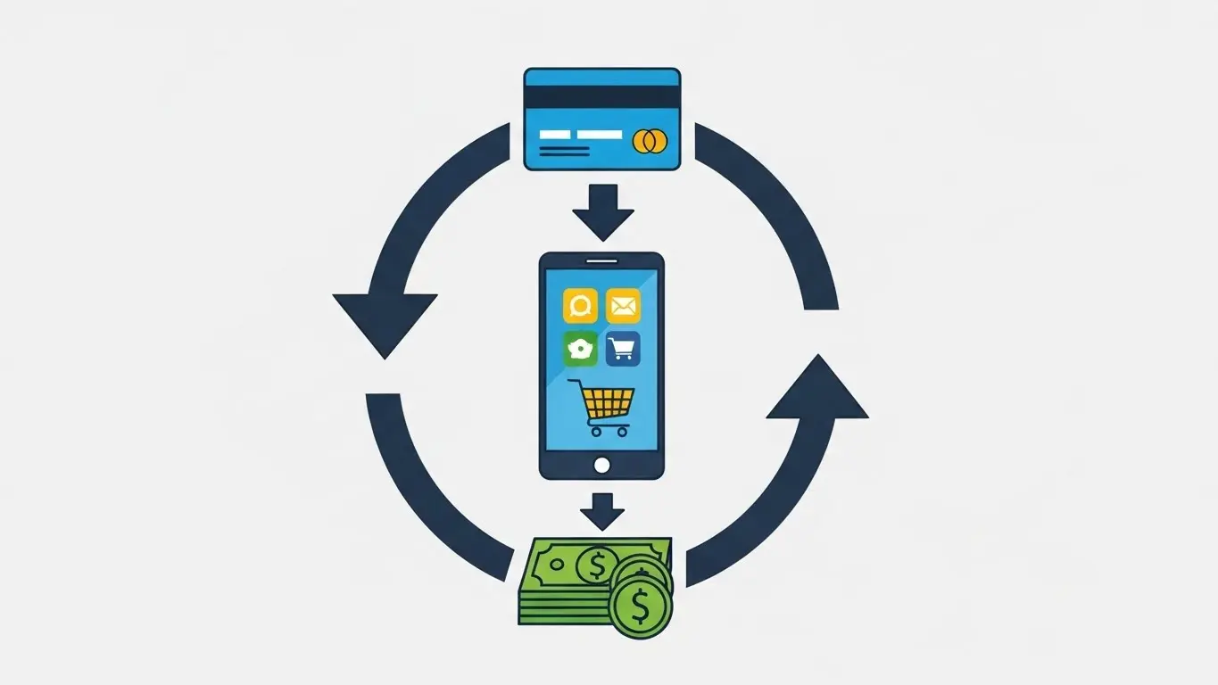 신용카드 잔여 한도 현금화 관련 정보를 시각적으로 설명하는 차트